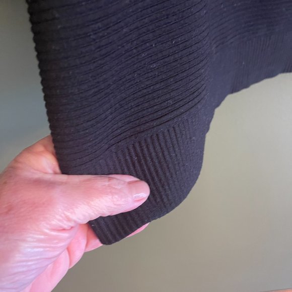 TRIBAL ribbed FUNNEL neck tunic in BLACK - XXL - Picture 5 of 5